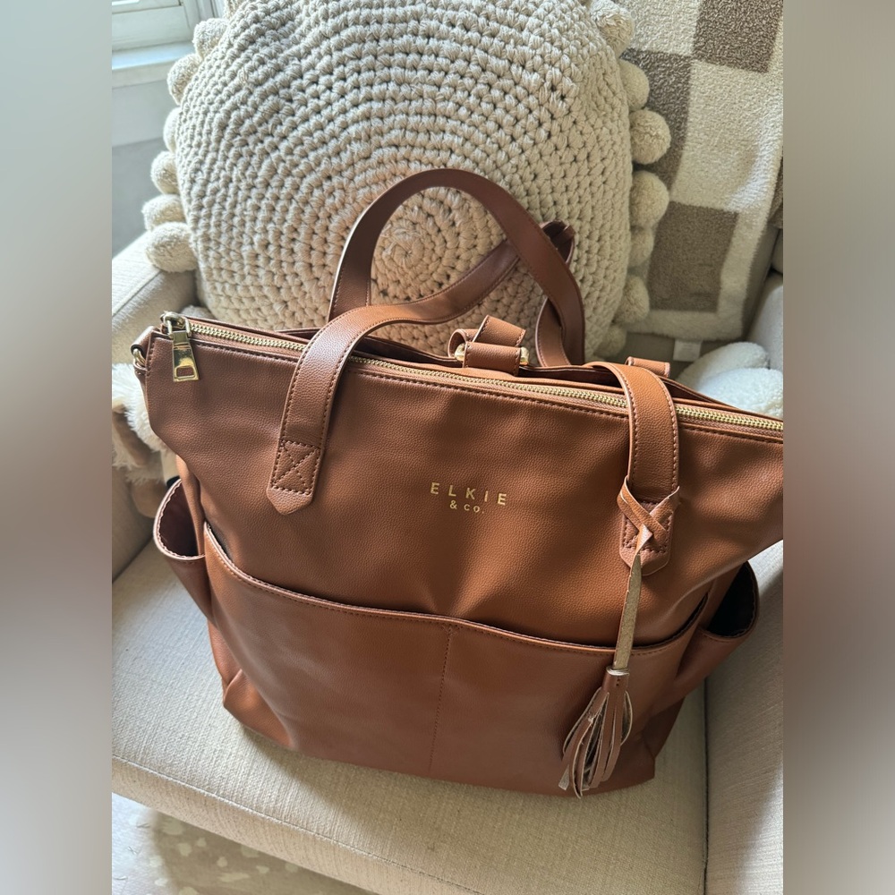 Elkie & co diaper bag Cognac - Washable insert